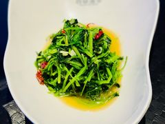 炝拌芥兰苗-百草滩羊·清水涮羊肉(长城路店)