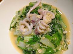 笔管鱼炒小白菜-必点海鲜·鲅鱼水饺(鞍山西道店)