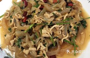 Shredded Pork with Jellyfish Skin