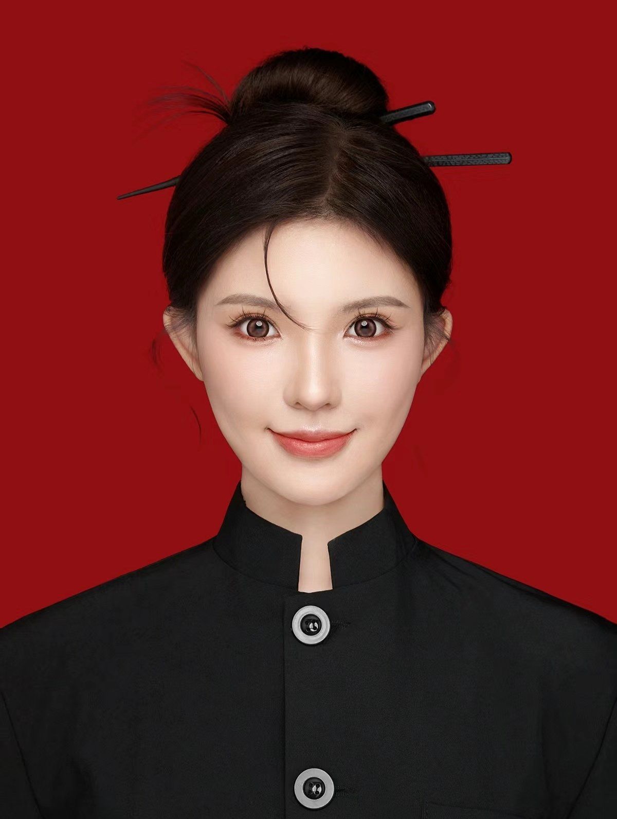 原来女生穿中山装也可以这么好看