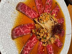 雪花生牛肉佐辣酱-贰捌零叁精致料理(钱湖店)