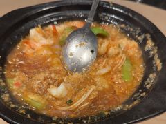 金蒜鲜虾现焗粉丝煲-避风塘(宝山万达店)