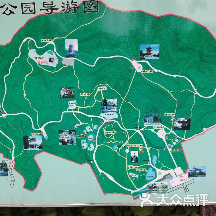 锦江山公园地图图片
