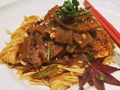 干拌馓子牛肉-花家怡园
