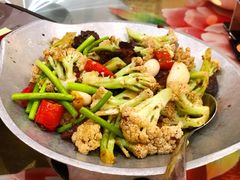 干锅老腊肉花菜-好福记饭店(红梅公园店)