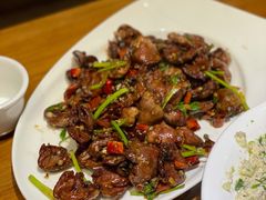 孜然鸡心-晚归月亮湾私家菜(临邑路店)