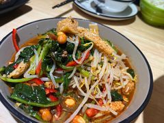 菠菜拌面筋-禾木·新疆特色美食