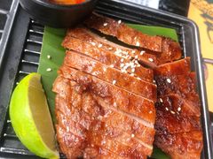 炭烤秘制猪颈肉-simply thai尚品天泰(金桥店)
