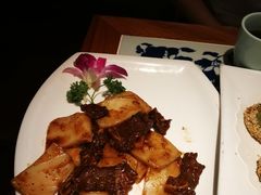 牛仔骨炒年糕-绿茶餐厅(布吉万象汇店)