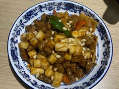松子牛肉炒年糕-兔爸私家小厨(新北万达店)