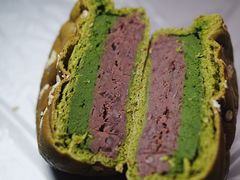 抹茶奶酥红豆面包-谷艺烘焙