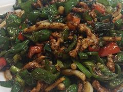 鱿鱼丝炒肉丝-芳芳餐厅(白沙路店)