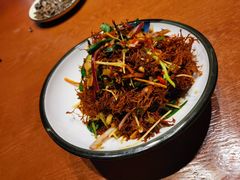 凉拌野生拌树花-老滇山寨•云南特色菜•地方菜•民族风情歌舞表演(金碧店)