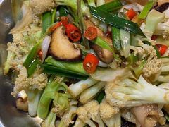 大盆有机花菜-呱呱叫民俗风味主题餐厅(沣峪口店)