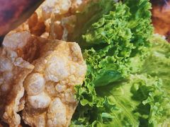 炸豆皮生菜-热火朝天鲜切牛肉火锅(南强街巷店)