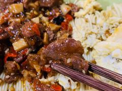 香辣牛肉酱干拌粉-刘氏三和面馆