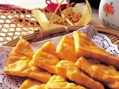 炸豆饼角-霞洞美食