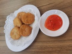 炸鱼饼-龍囍粤·顺德小吃·煲仔饭(安定门店)