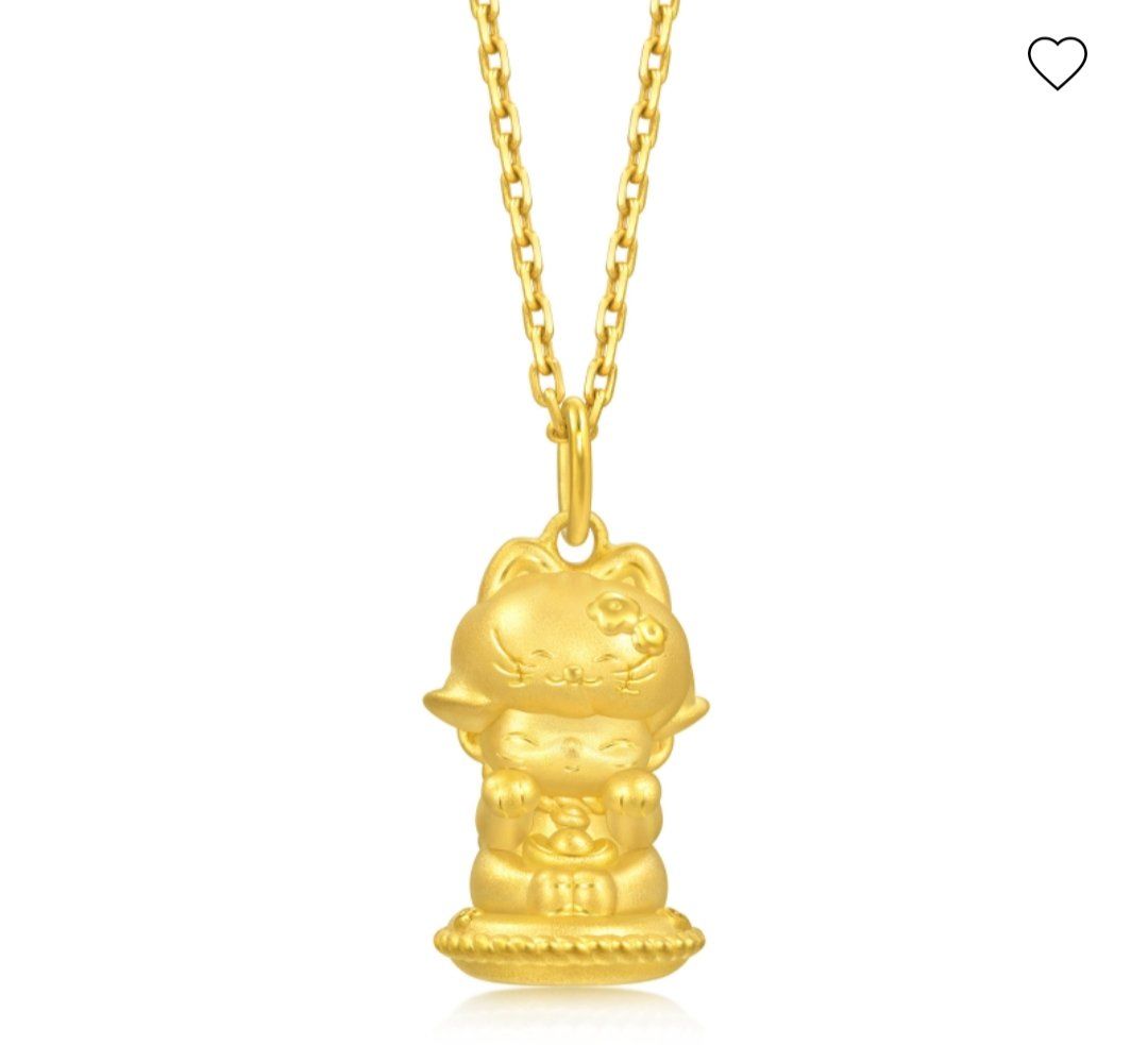 周生生au999.9黄金泡泡玛特幸运星