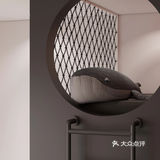 高级灰+粉色loft，全屋衣柜无把手，炫酷卫生间太惊艳！