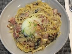 奶油汁培根溏心蛋意面-Future&Kitchen