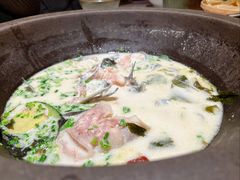 青椒紫苏锅-鲜潭蒸汽石锅鱼(五道口购物中心店)