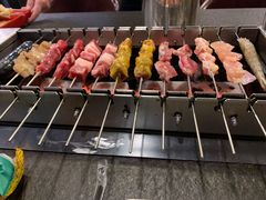 羊肉串-長壹旋转烤吧 农家鸡火锅