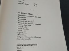 菜单-Patagonia Chocolates(皇后镇店)