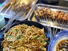 鸡蛋肉丝焖饼-南阳城烧烤海鲜酒店(和平路店)