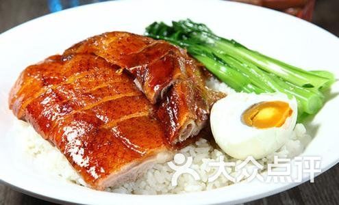 明泉居茶点荟烧鹅拼烧排骨饭图片-北京粤菜馆-大众点评网