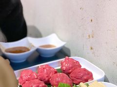 更弹牙的生牛肉丸-邹开喜·小海鲜醉鸡煲·潮汕鲜切牛肉店(襄阳北路店)