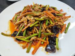 鱼香肉丝-京秀缘蒸汽海鲜农家菜大馅蒸饺