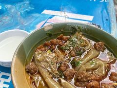 绿豆面皮-苏记丸子汤