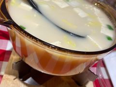 鸡汤小白菜煮榆林豆腐-西贝(上海新梅广场店)