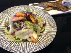 熟三文鱼蔬菜沙拉-法兰度航空主题餐厅(东汇城店)