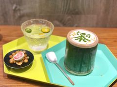 竹杯桂花乌龙奶盖-茶是一枝花泡茶店