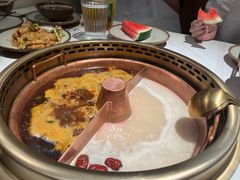 猪肚鸡锅底-同心如意传统铜火锅