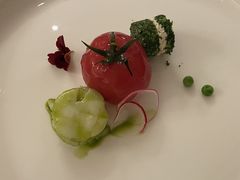 脆菇番茄、带子、马兰头-天伦里餐厅(绿城桃花源店)