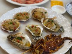 粉丝蒸扇贝-覃记海鲜美食餐厅