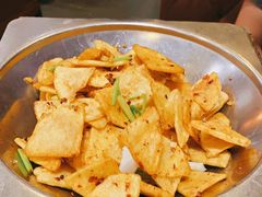 干锅土豆片-晚归月亮湾私家菜(临邑路店)
