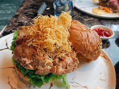 bbq酱烤鸡肉汉堡-Lets burger非常汉堡·环球风味(蓝色港湾店)