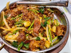 葱爆嫩羊肉-淄博蓝海国际大饭店·蓝钻国际美食自助百汇(柳泉路店)