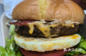 Cheese Beef Bacon Egg Burger