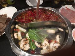 鲜菌鸳鸯锅-纸盐河码头火锅(十八梯店)