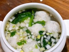 鲜嫩黄花鱼丸汤-将相和·海鲜蒸饺大连菜