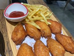 蒜香鸡翅（配薯条）-叶派龙虾•招牌香辣蟹·海鲜(中海国际店)