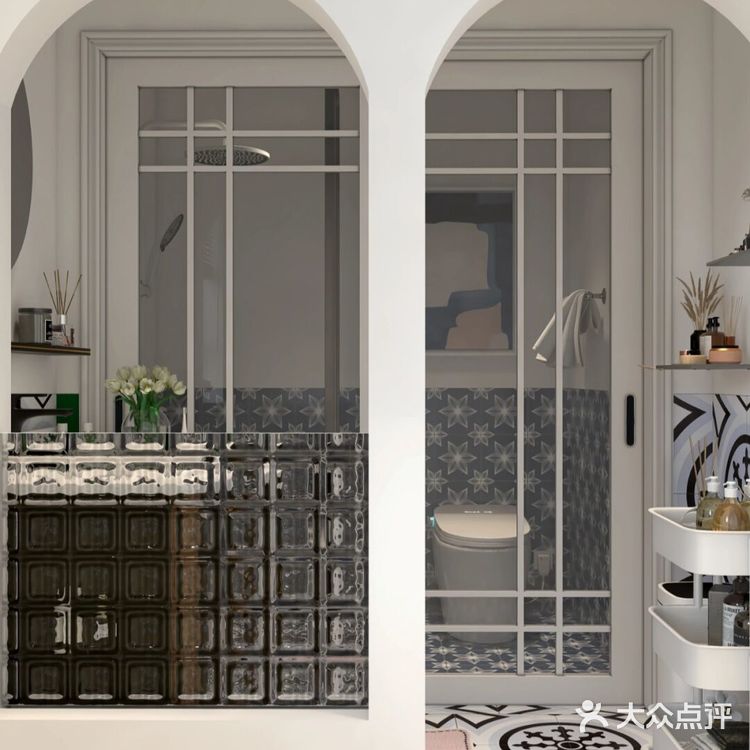 玻璃砖搭配双拱门💫智能马桶如何避雷