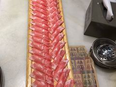 水爆手切精选羊腿肉-京门老爆三·铜锅涮肉 爆肚(望京店)
