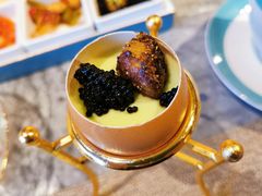 鹅肝鱼子酱蒸蛋-额尔敦牛厨师铜板烧