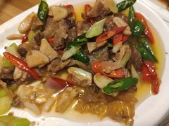 招牌爆炒牛腩筋-清真·海清斋铜锅涮肉牛羊肉小炒泡馍(大雁塔店)